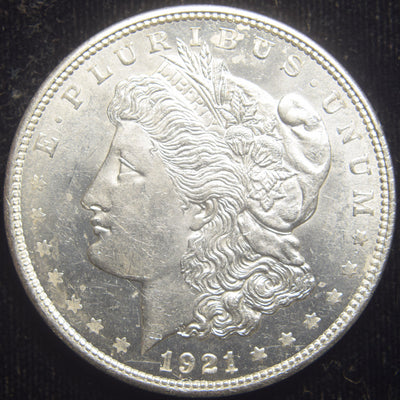 1921 Morgan Dollar Choice BU Semi-Prooflike