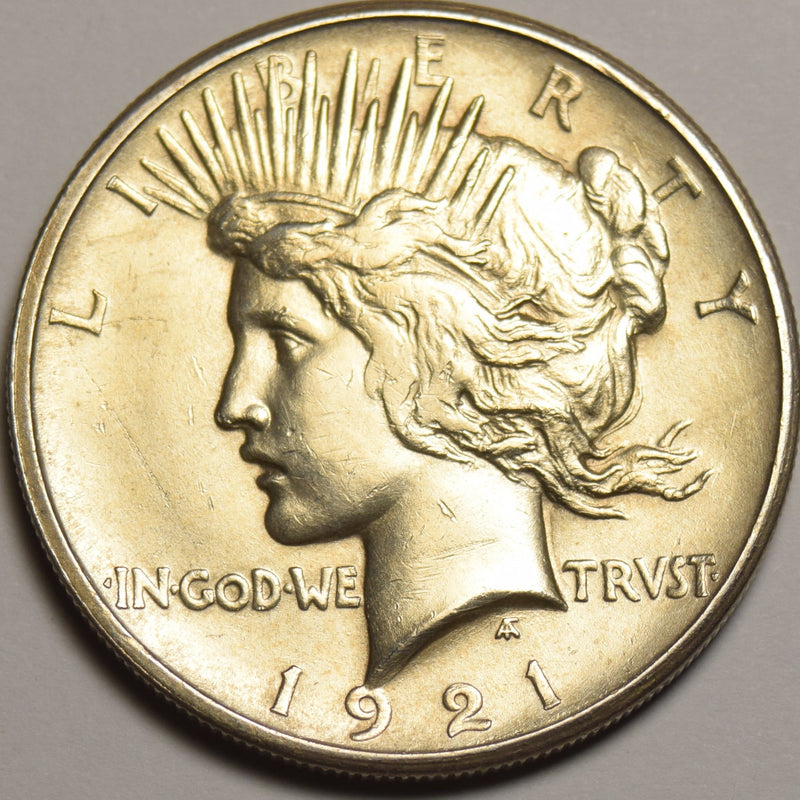 1921 Peace Dollar . . . . Choice About Uncirculated
