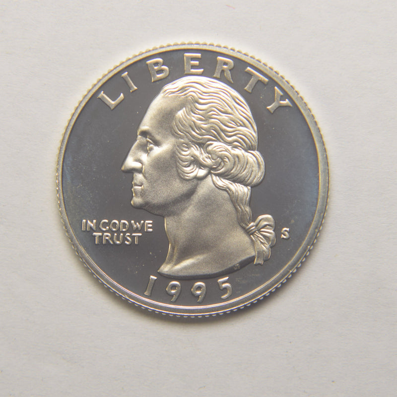 1995-S Washington Quarter Gem Brilliant Proof Silver
