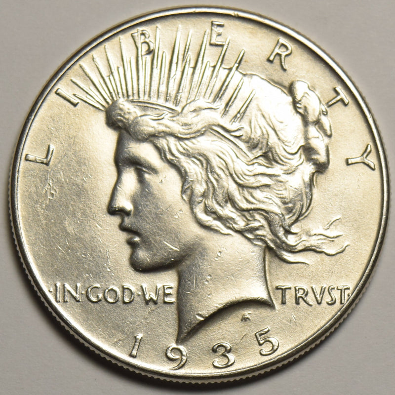 1935 Peace Dollar . . . . Uncirculated polished