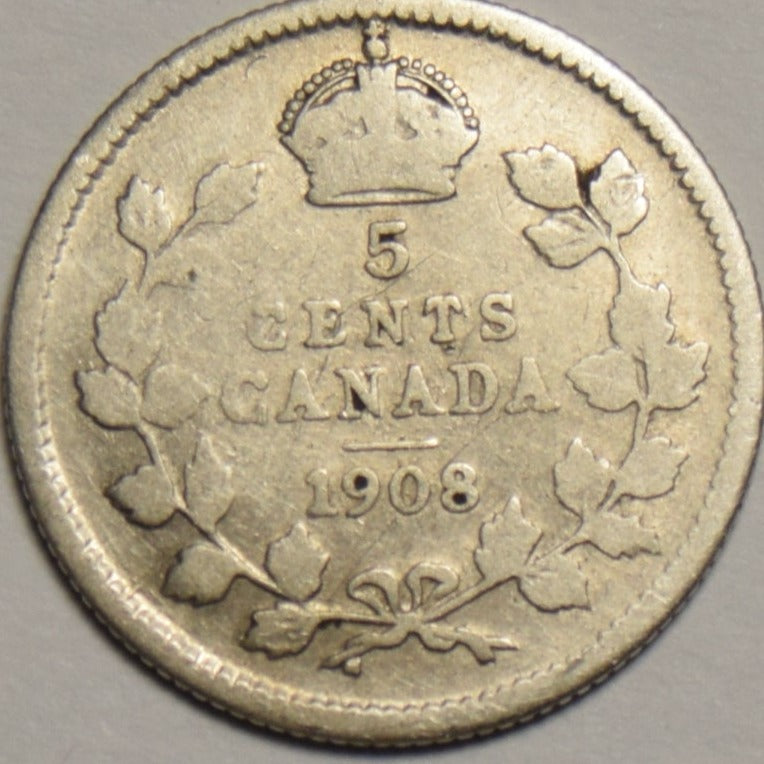 1908 Canadian 10 Cents . . . . Fine