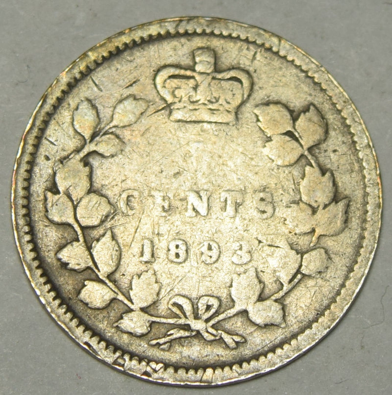 1893 Canadian 5 Cents . . . . Very Good