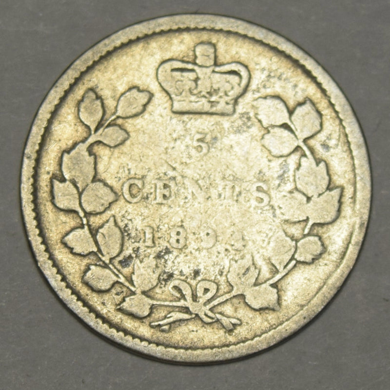 1894 Canadian 5 Cents . . . . About Good
