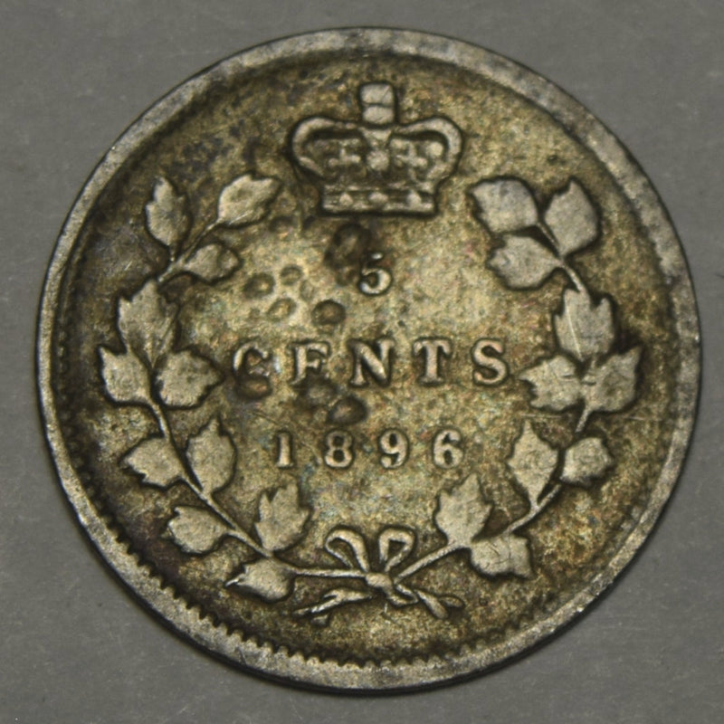 1896 Canadian 5 Cents . . . . Fine