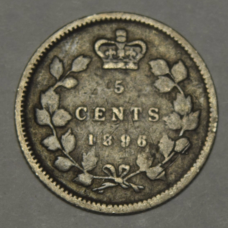 1896 Canadian 5 Cents . . . . Fine/VF