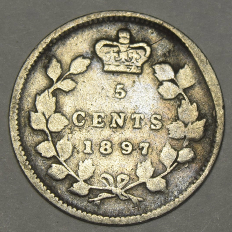 1897 Canadian 5 Cents . . . . Very Good