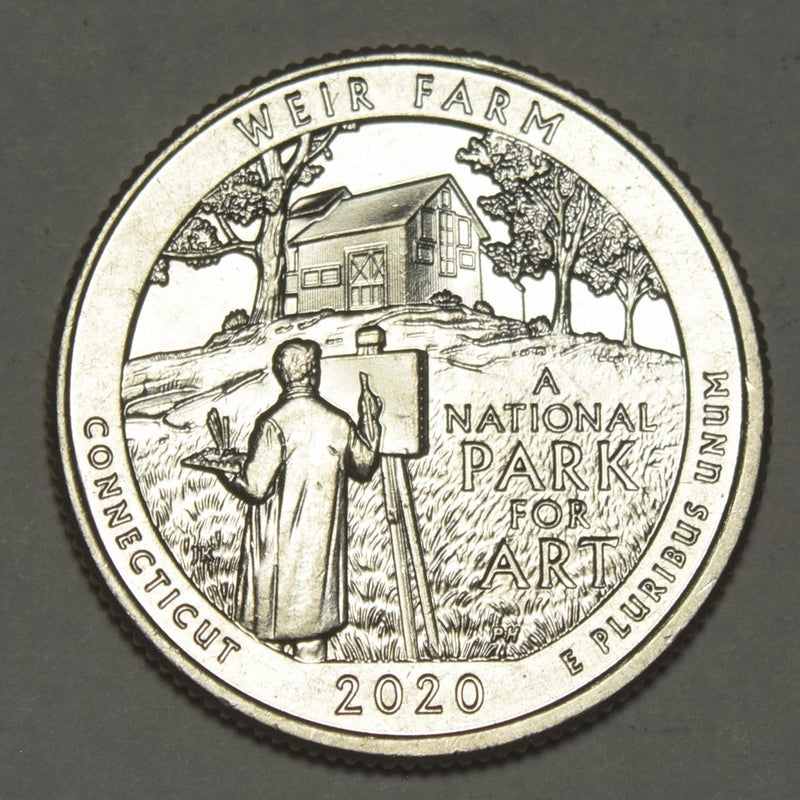2020-W Weir Farm National Historic Park, CT Quarter . . . . Choice About Uncirculated
