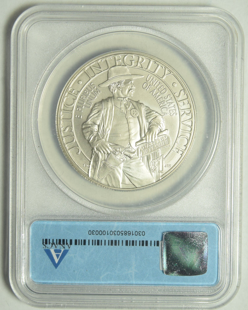 2015-P U.S. Marshal Silver Dollar . . . . ANACS MS-70 225th Anniversary