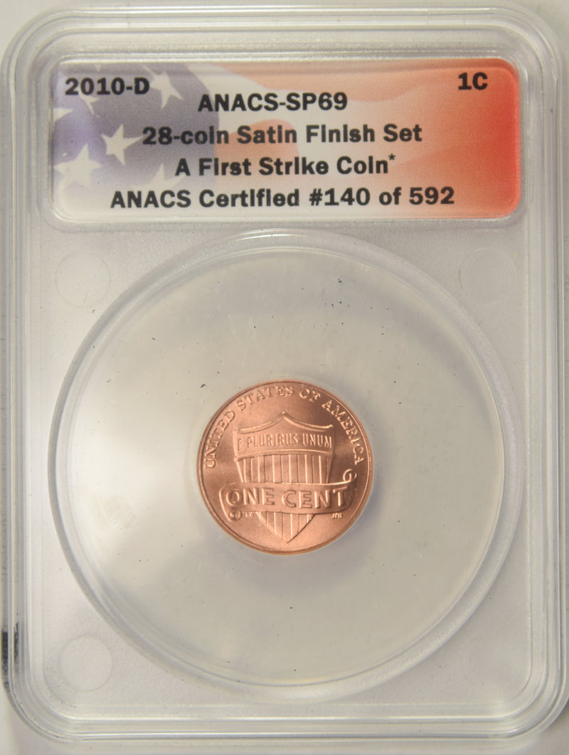 2010-P Lincoln Shield Cent . . . . ANACS SP-69