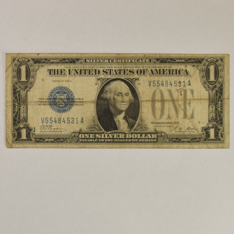 $1.00 1928 A -Funny Back- Silver Certificate . . . . Fine