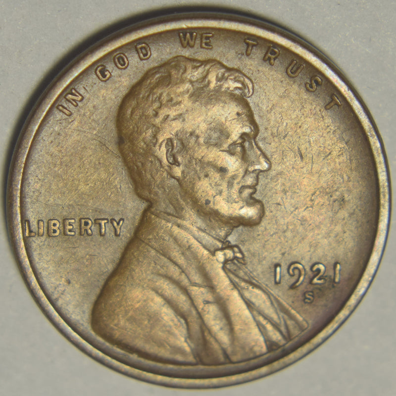 1921-S Lincoln Cent . . . . Choice About Uncirculated