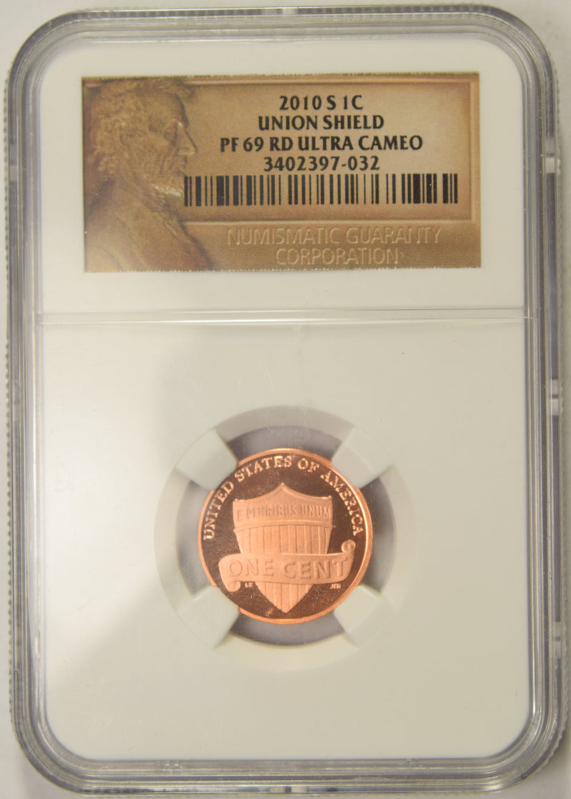 2010-S Lincoln Shield Cent . . . . NGC PF-69 Ultra Cameo
