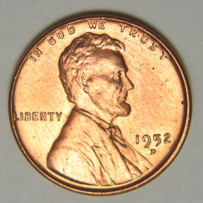 1952-D Lincoln Cent Brilliant Uncirculated