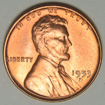 1953-D Lincoln Cent Brilliant Uncirculated