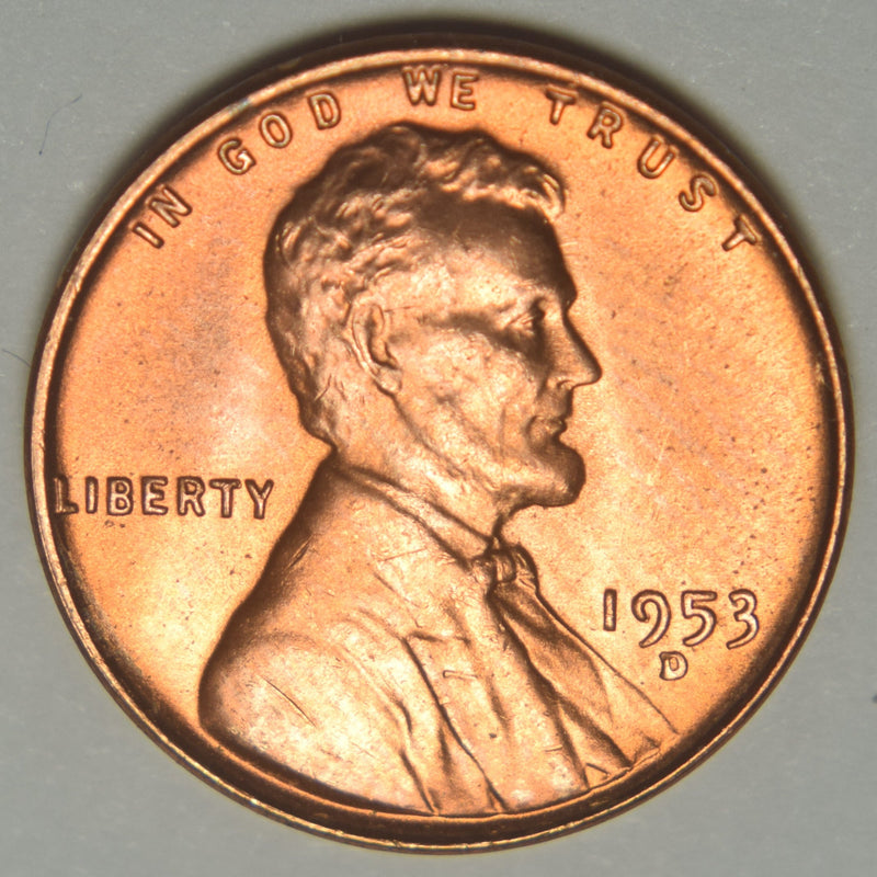 1953-D Lincoln Cent Brilliant Uncirculated