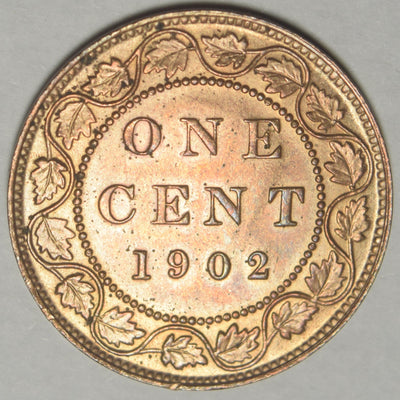 1902 Canadian Cent Choice BU Red