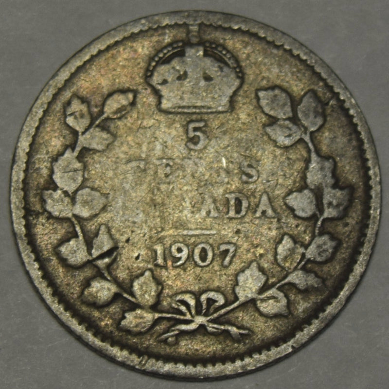 1907 Canadian 5 Cents . . . . VG/Fine
