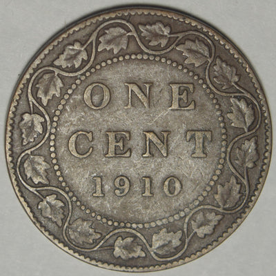 1910 Canadian Cent Very Fine