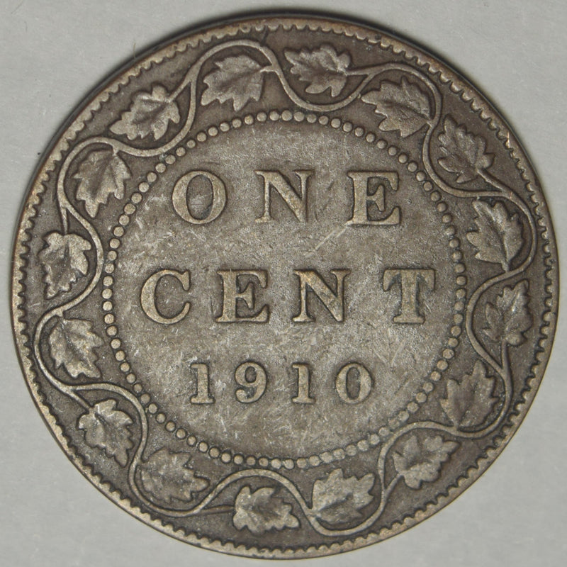 1910 Canadian Cent Very Fine