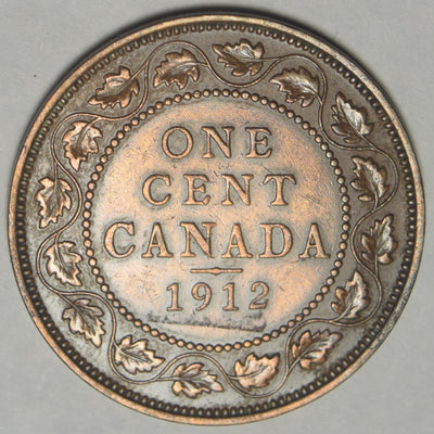 1912 Canadian Cent Choice About Uncirculated