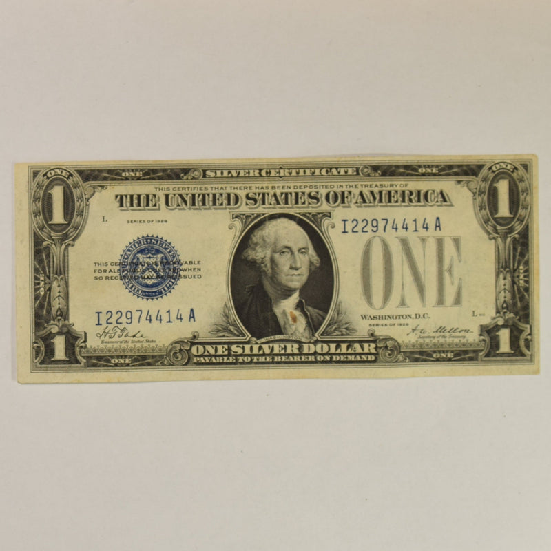 $1.00 1928 -Funny Back- Silver Certificate . . . . VF/XF