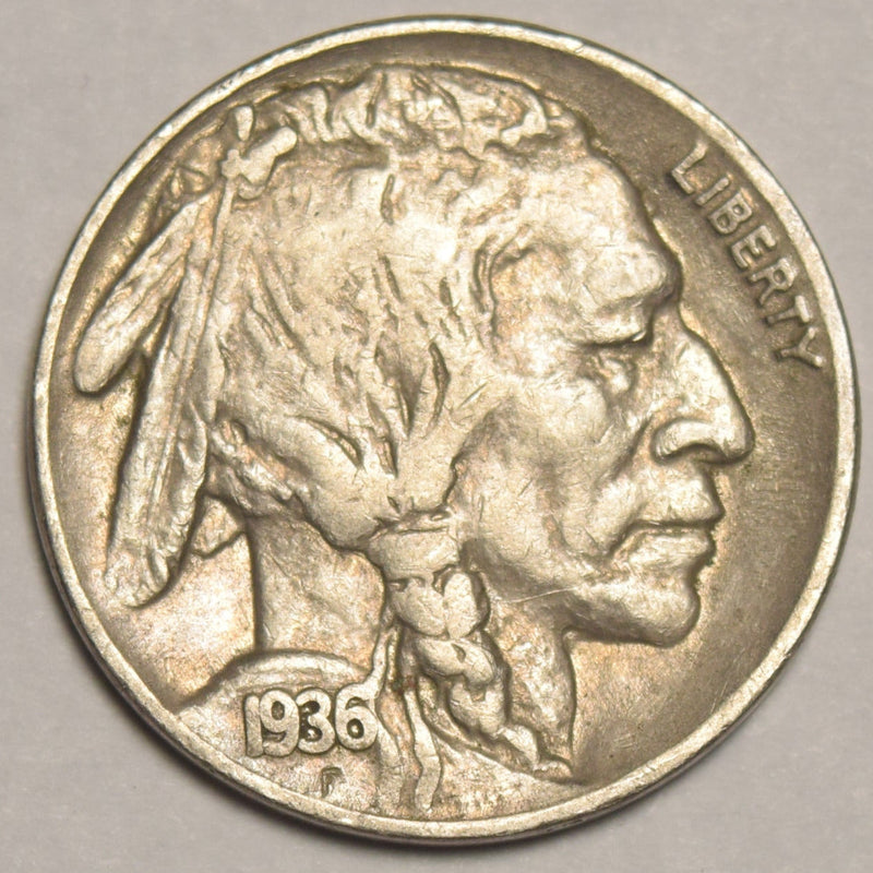 1936 Buffalo Nickel XF/AU
