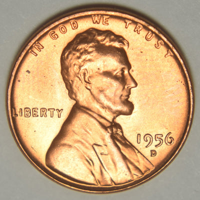 1956-D Lincoln Cent Brilliant Uncirculated