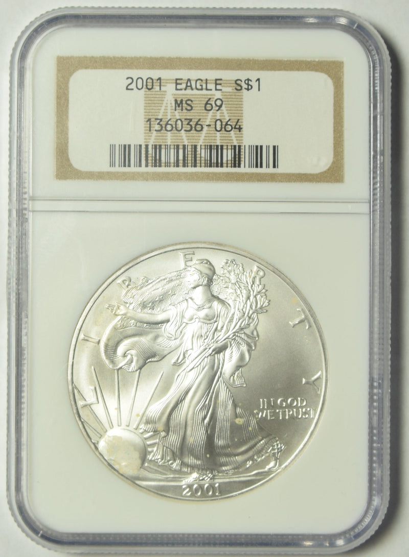 2001 Silver Eagle NGC MS-69