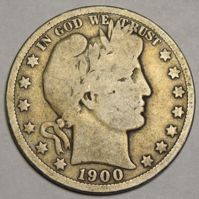 1900-O Barber Half Very Good