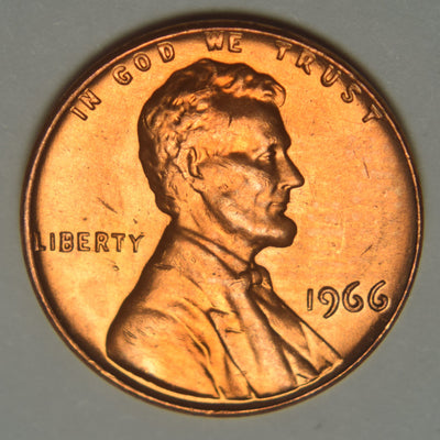 1966 Lincoln Cent Brilliant Uncirculated