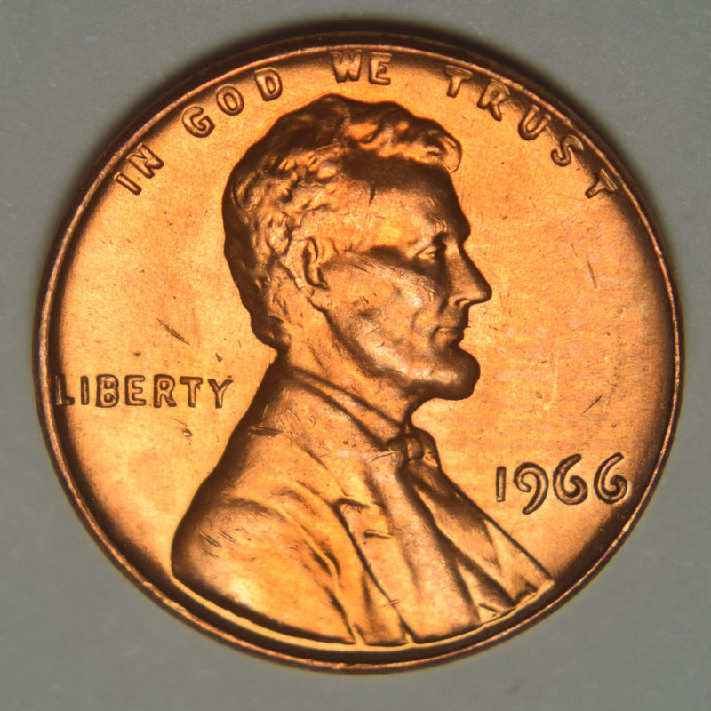 1966 Lincoln Cent Brilliant Uncirculated