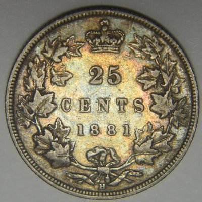 1881-H Canadian Quarter Very Fine