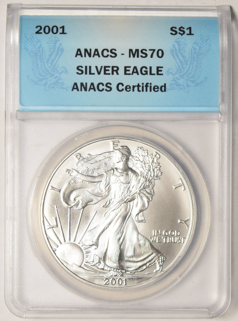 2001 Silver Eagle . . . . ANACS MS-70