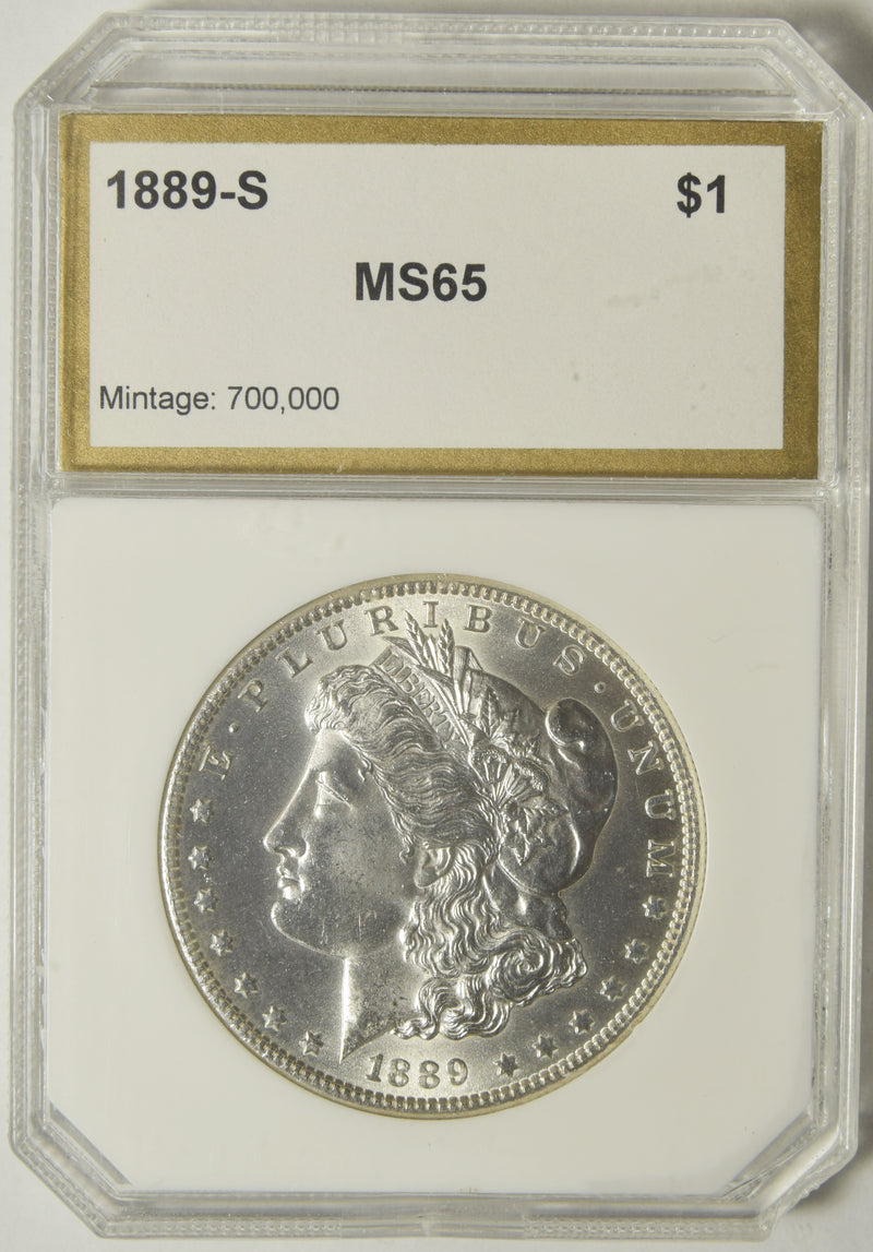 1889-S Morgan Dollar . . . . PCI MS-65