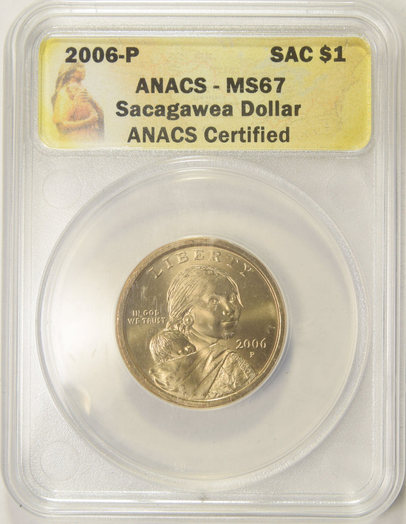 2006 Sacagawea Dollar ANACS MS-67