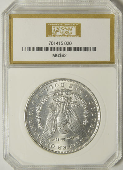1892 Morgan Dollar . . . . PCI MS-65
