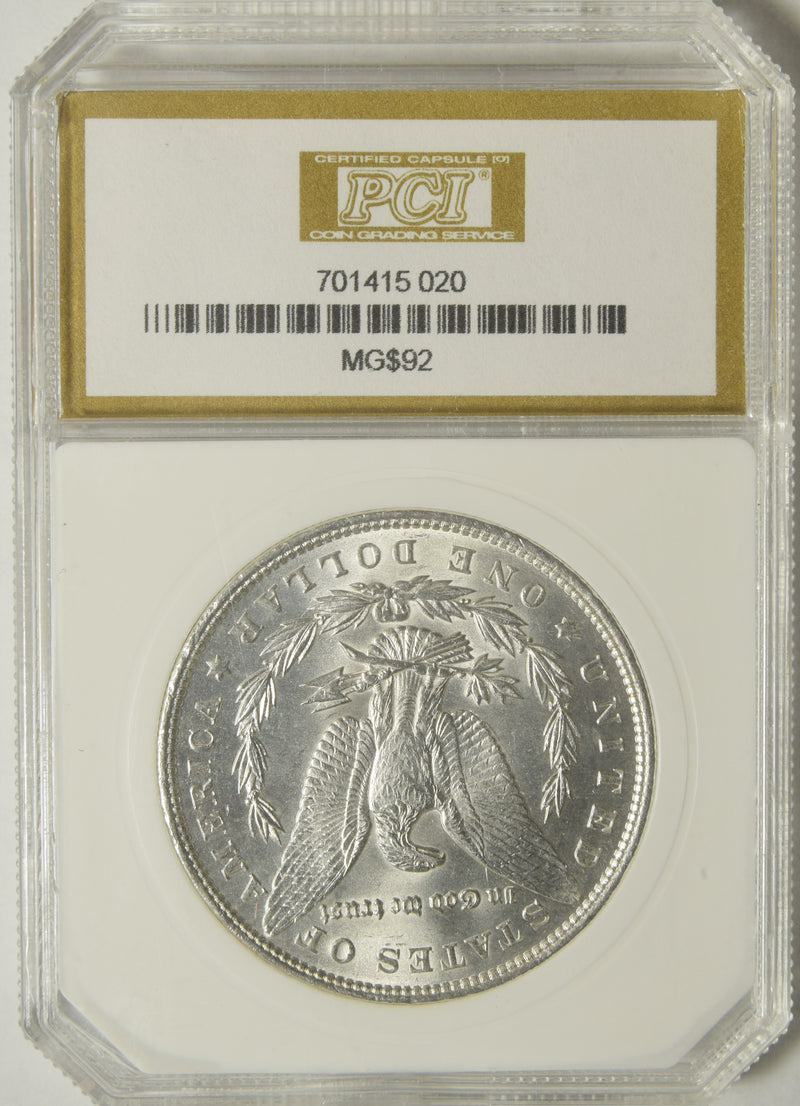 1892 Morgan Dollar . . . . PCI MS-65
