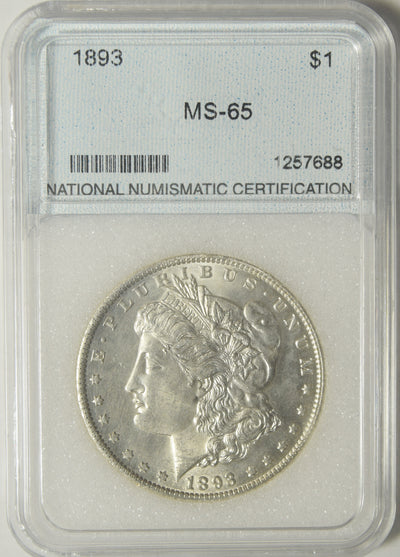 1893 Morgan Dollar . . . . NNC MS-65