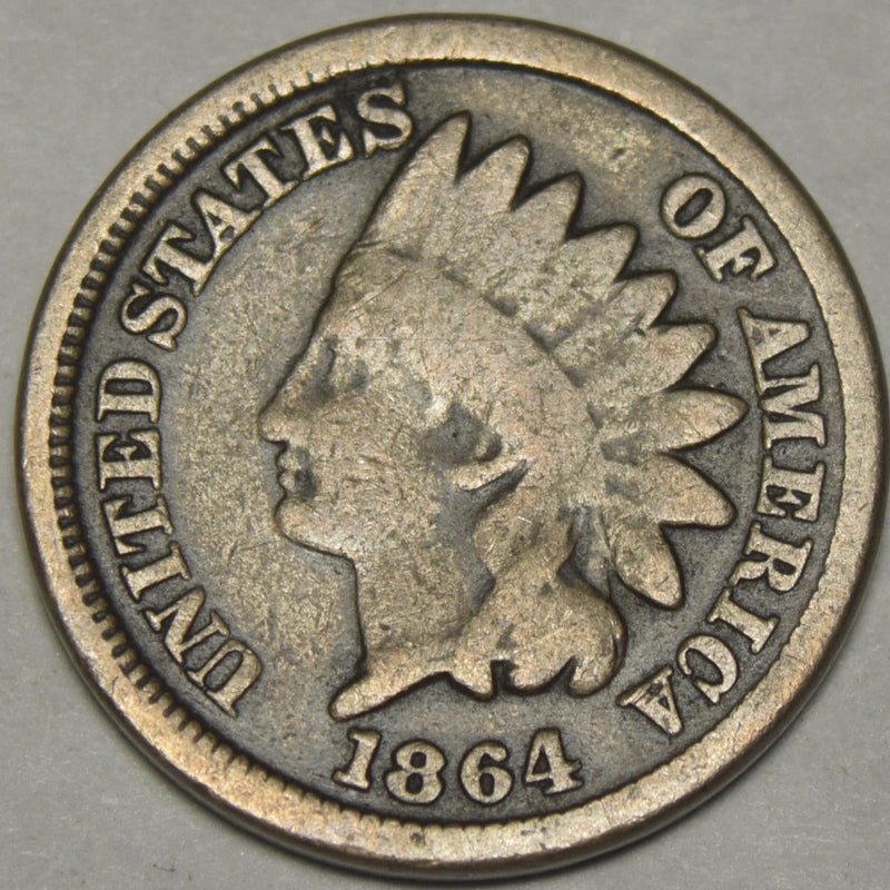 1864 Copper-Nickel Indian Cent . . . . Good