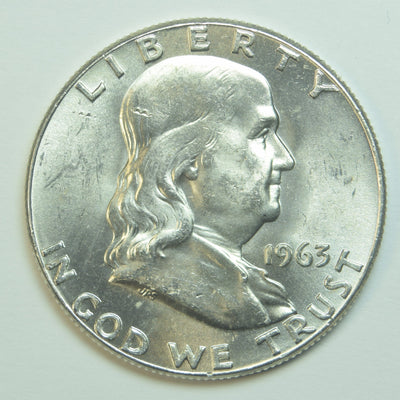 1963 Franklin Half Brilliant Uncirculated