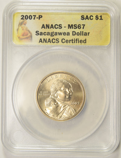 2007-P Sacagawea Dollar . . . . ANACS MS-67