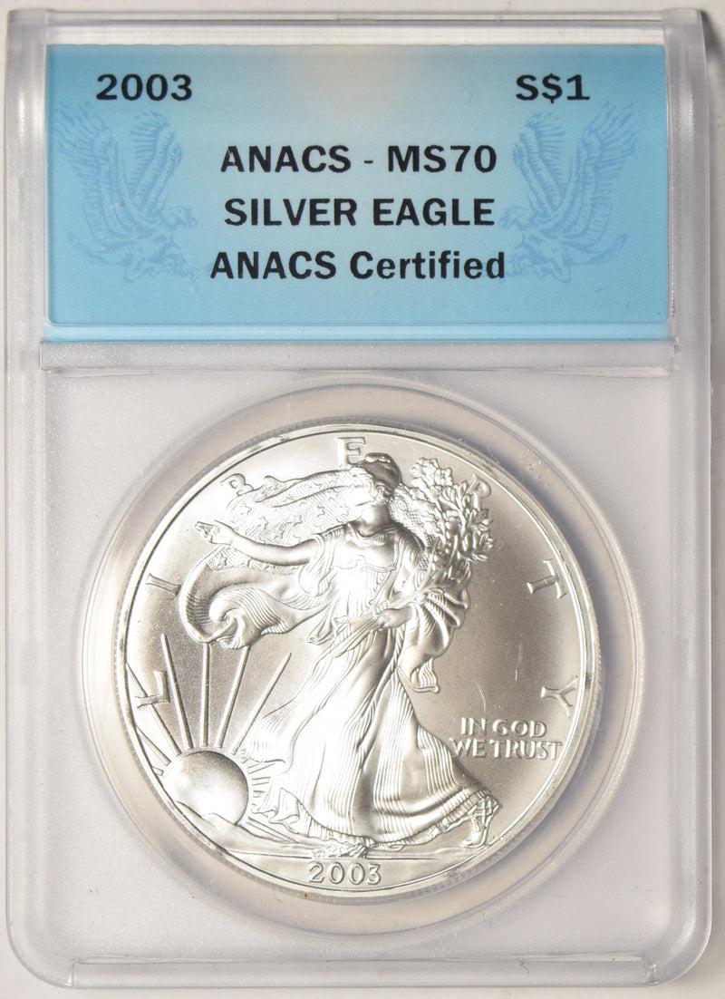 2003 Silver Eagle ANACS MS-70