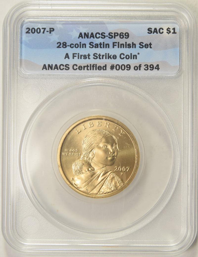 2007-P Sacagawea Dollar . . . . ANACS SP-69 First Strike