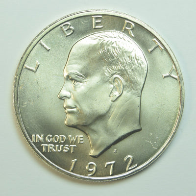 1972-S Eisenhower Dollar Gem BU Silver