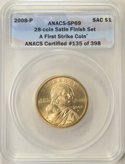 2008-P Sacagawea Dollar . . . . ANACS SP-69 First Strike