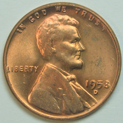 1958-D Lincoln Cent Brilliant Uncirculated