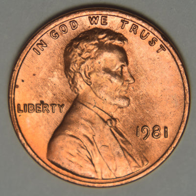 1981 Lincoln Cent Brilliant Uncirculated