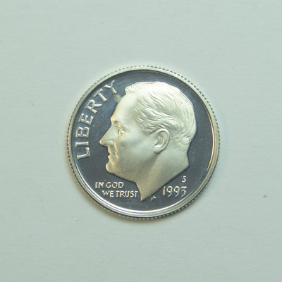 1993-S Roosevelt Dime Gem Brilliant Proof Silver