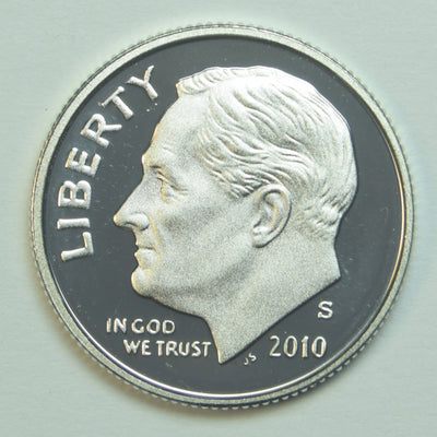 2010-S Roosevelt Dime Gem Brilliant Proof Silver