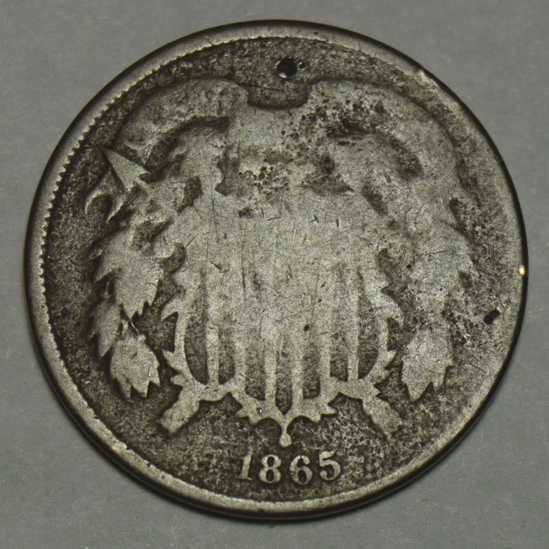 1865 Two Cent Piece . . . . Good rough